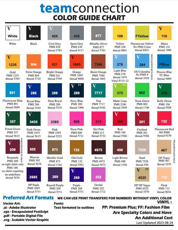 Color Guide Chart